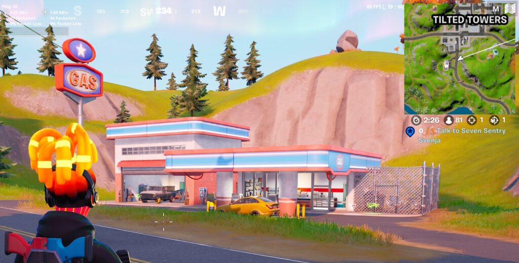 Tilted Towers Gas Station