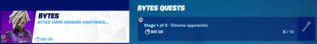 Bytes Quests Part 8 - Stage 1 of 2 - Chrome opponents Bytes Quests Part 8 - Stage 1 of 2 - Chrome opponents