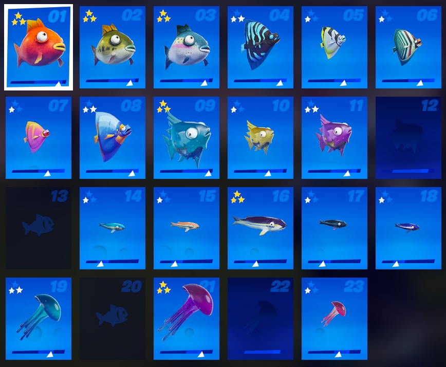Fortnite Fish Collections