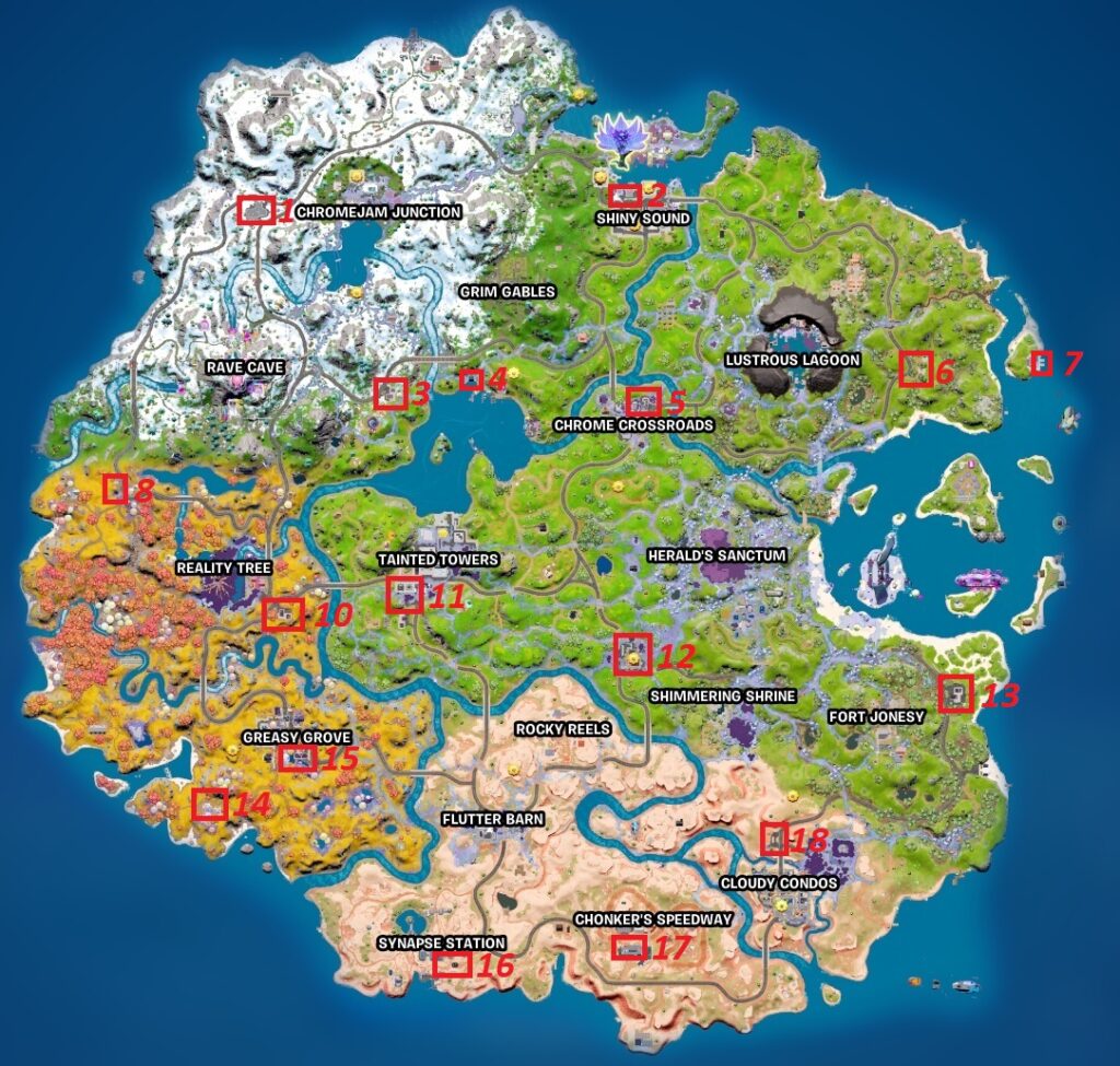 Gas Stations Pumps Fortnite Locations Map Chapter 3 Season 4 v22.40 Gas Stations Pumps Fortnite Locations Map Chapter 3 Season 4 v22.40