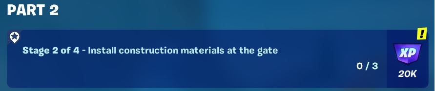 Oathbound Bonus Rewards - Part 2 - Stage 2 of 4 - install construction materials at the gate