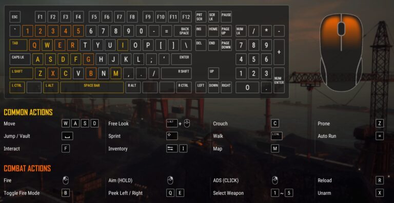 Best PUBG Keyboard Controls - 2026 - Online Game Commands