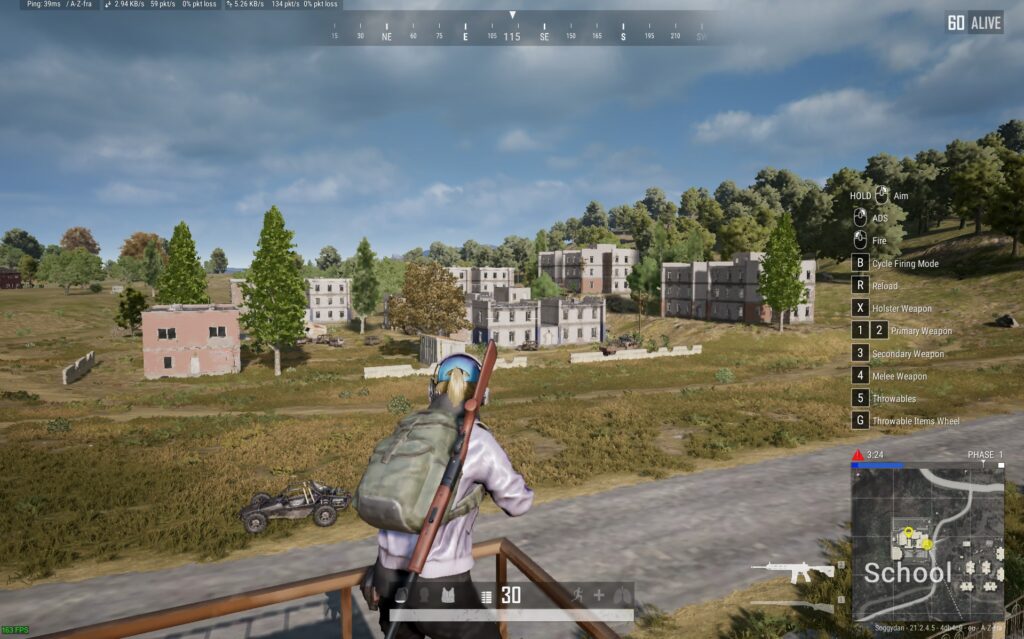PUBG In Game 163 FPS - Low Settings PUBG In Game 163 FPS - Low Settings