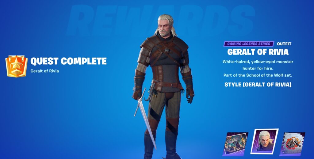 Geralt of Rivia Quests - Outfit Skin