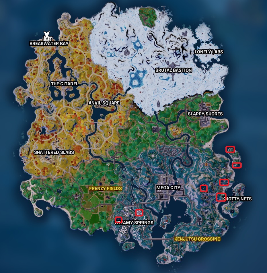 Fortnite Geyser Locations to Launch into the air - Chapter 4 Season 2