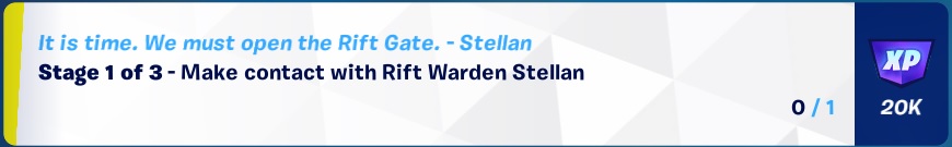 Oathbound Bonus Rewards - Part 4.1 - Stage 1 of 3 - Make Contact with Rift Warden Stellam