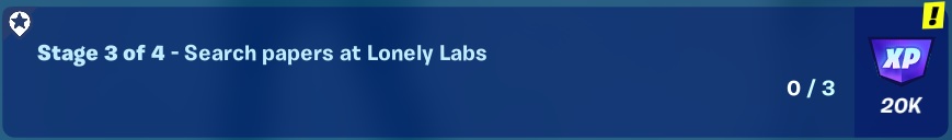 Oathbound Bonus Rewards - Part 4.2 - Stage 3 of 4 - Search papers at Lonely Labs