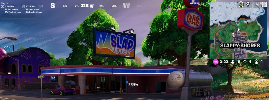 Slappy Shores - Gas Station Locations Map Chapter 4 Season 2